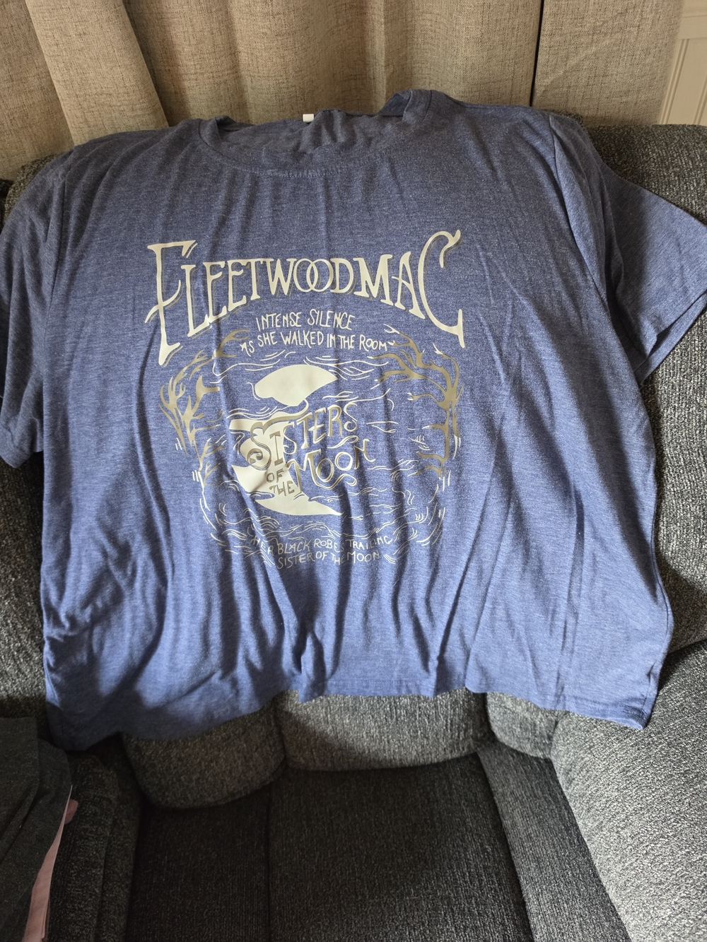 SHEIN Blue Fleetwood Mac 'Sisters of the Moon' Graphic Tee